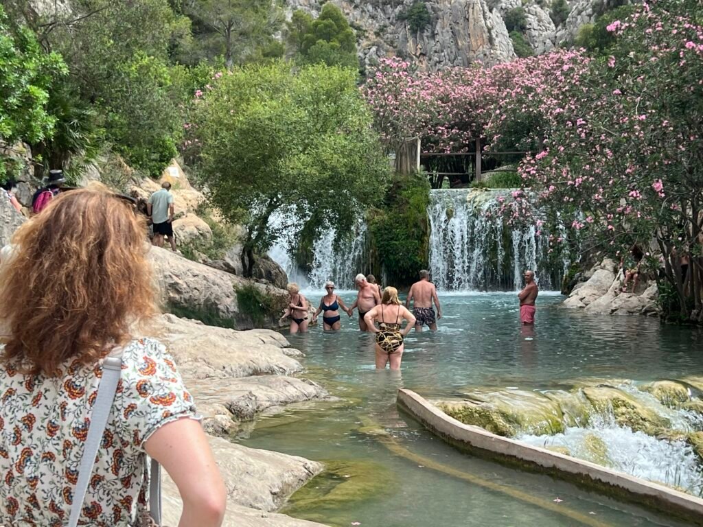 Fonts de l'Algar waterfalls and natural swimming pools in Alicante, Spain