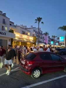 Puerto Banús Nightlife: Our First-Hand Marbella Guide Puerto Banús marina beginning to come alive after dark