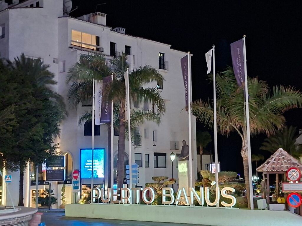 Puerto Banús Nightlife: Our First-Hand Marbella Guide Puerto Banús entrance / arrival.