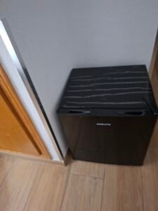 HOTEL MADRID REVIEW Small fridge in our room at Hotel Madrid Torrevieja