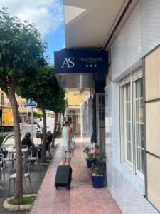 HOTEL MADRID REVIEW Hotel Madrid Torrevieja exterior entrance and three-star hotel sign