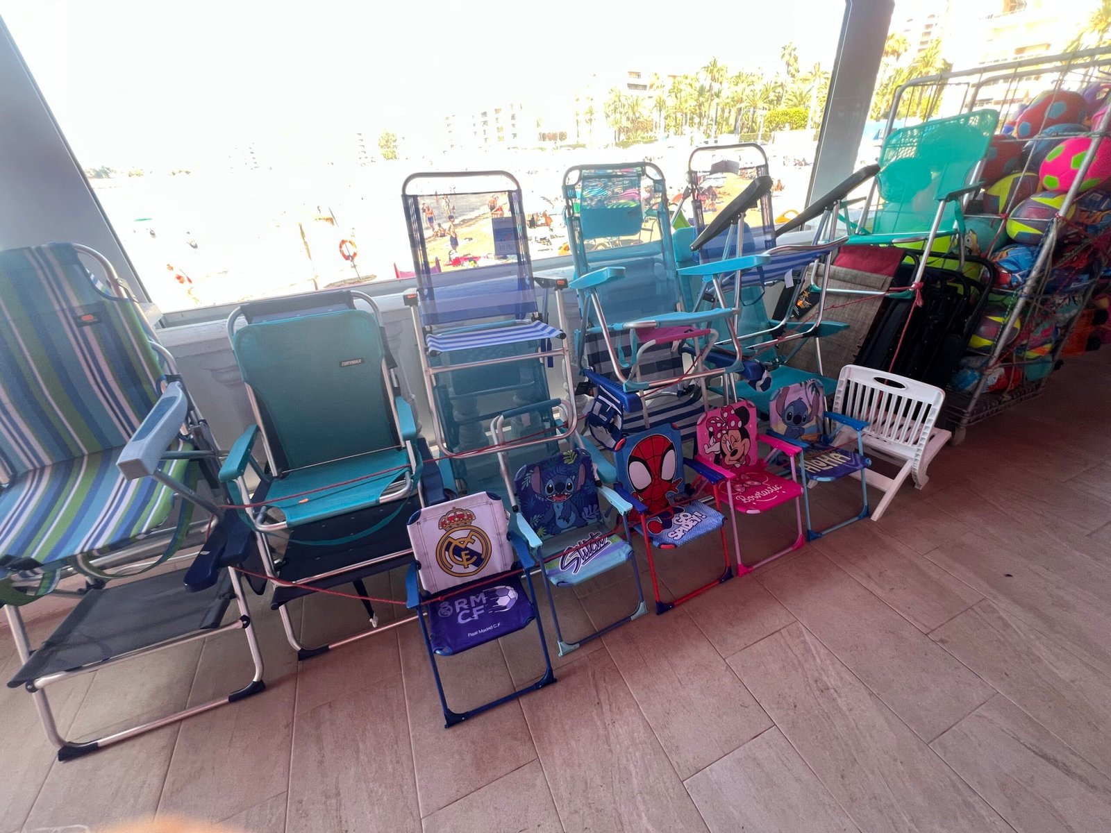 Torrevieja Beaches: Playa del Cura & Playa de Los Locos – Our Experience Beach shop near Torrevieja selling chairs umbrellas and beach toys