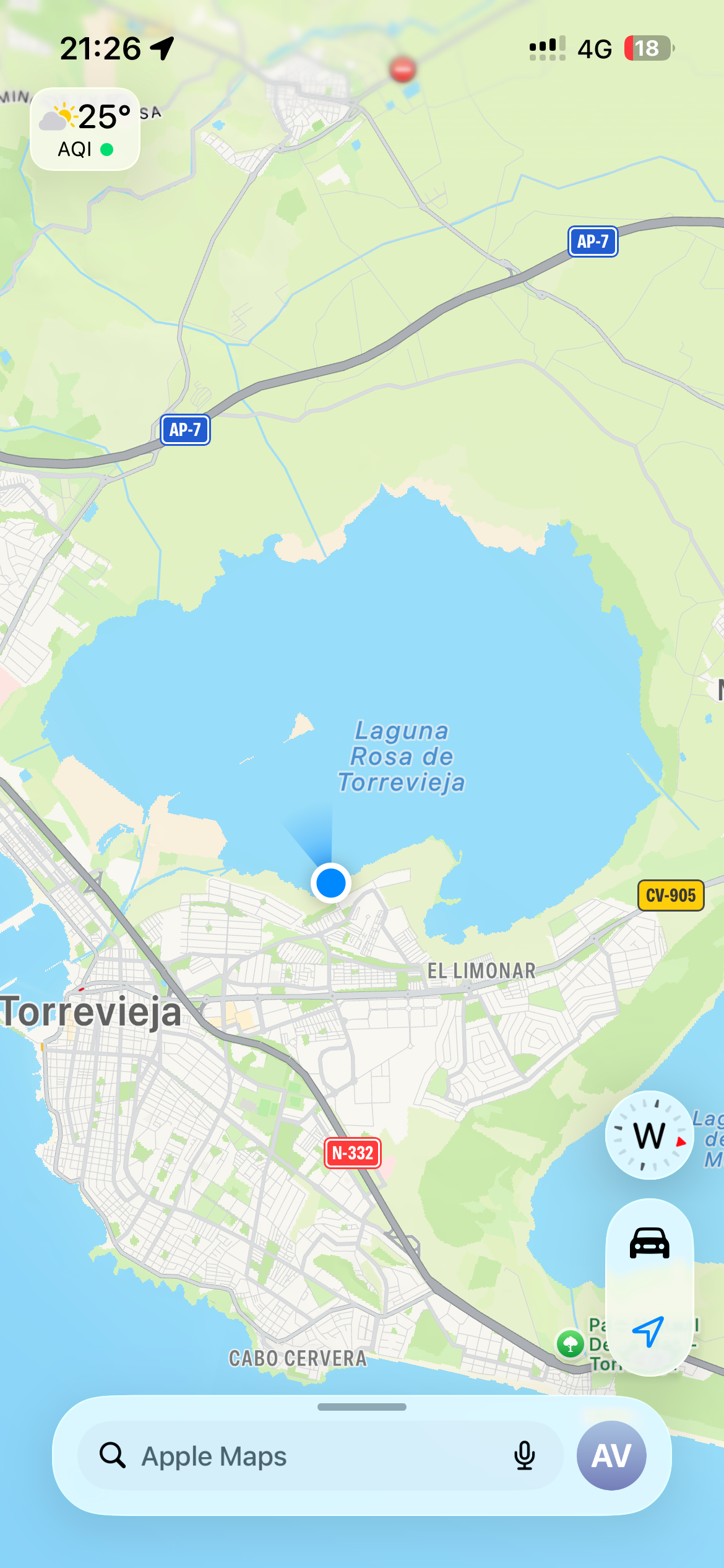 Laguna Rosa Torrevieja: Our Visit to Spain’s Pink Lake Map showing Laguna Rosa beside Torrevieja, Spain