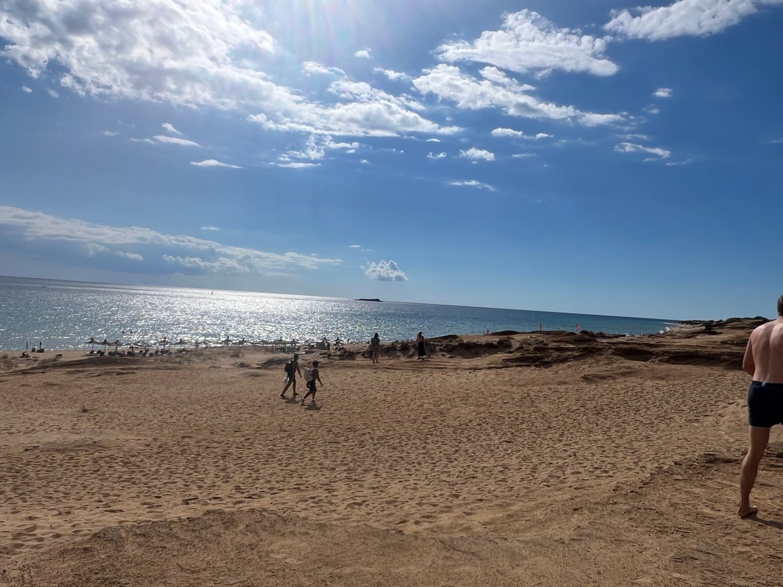 Open sandy beach and dunes at Issos